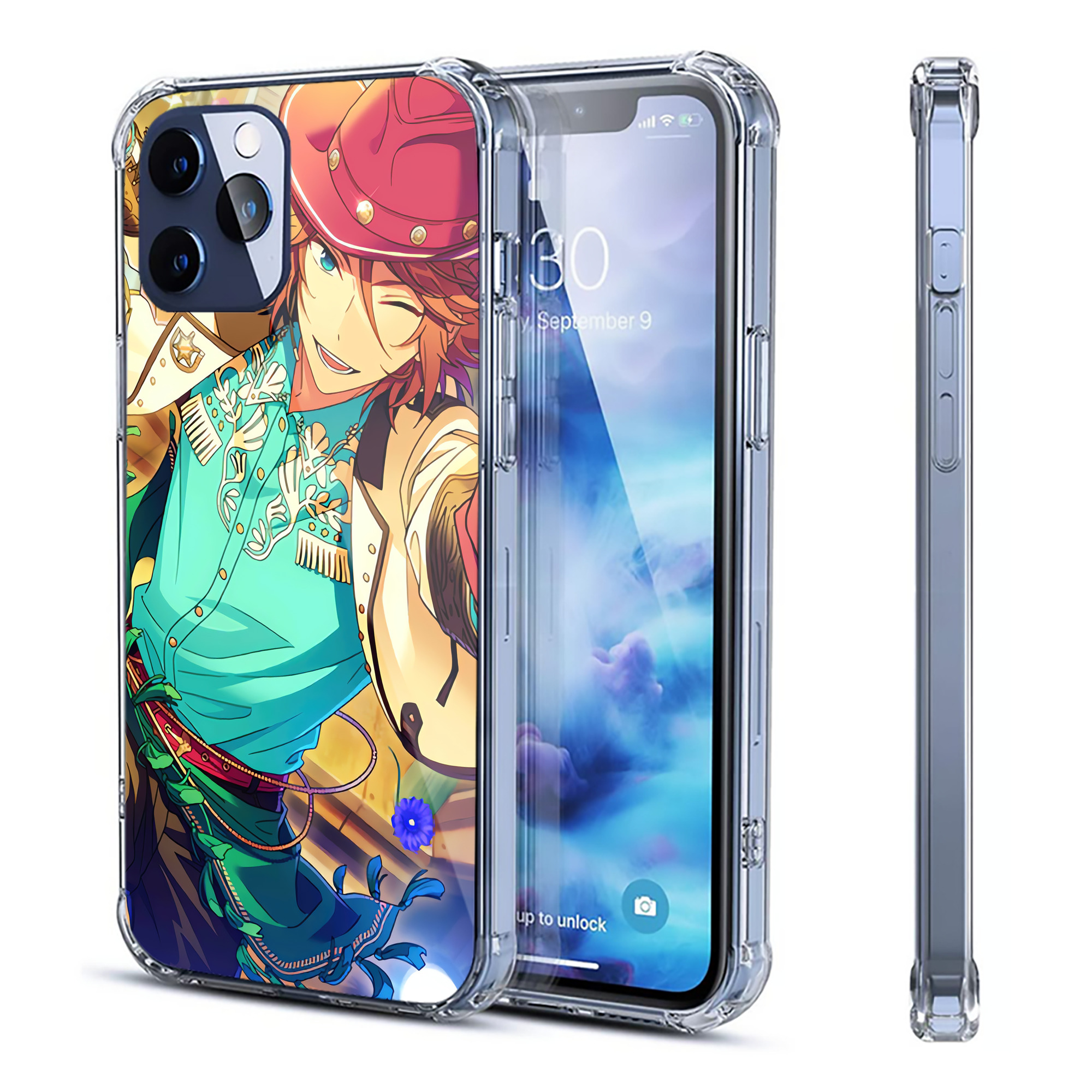（画像用） あんさんぶるスターズ! Ensemble Stars 【iPhone 12シリーズ対応】透明スマホケース（クリアソフトケース）